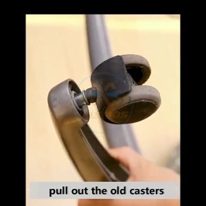 2 Inches Universal Office Chair Wheels With Rubber Circlip Thread Type Super Silence