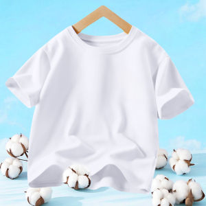Red Cotton Childrens T-Shirt round Neck Short Sleeve Ice Silk Summer Camp Quick Dry Elementary School Graduation Class Uniform