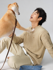 Gap | Bear Embroidery Loose Fit Cable Knit Sweater