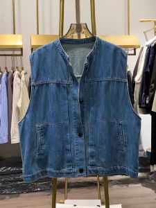 YEBO | Oversized Denim Vest Retro Style Summer