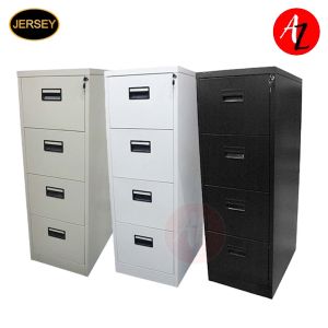 Jersey FC-4D Beige Black Gray Filing Cabinet 4 Drawer