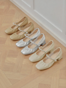 Basto | Fashion French Thick Heel Mary Jane Womens Single Shoes