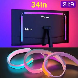 Smart Ambient PC Display Sync Computer Monitor Backlight LED Strip Light RGB Color DIY Game Holiday Atmosphere Decor Lamp