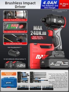 NANWEI | Cordless Brushless Electric Screwdriver Home