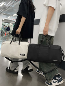 Fashionable Sport Fitness Bag Mens Travel Commuting Handheld Luggage Storage Bag Short Trip Mens Handbag Oxford Cloth