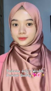 LADY HIJAB PASHMINA SILK MOTIF WRINKLE | HIJAB PLEATED PREMIUM QUALITY