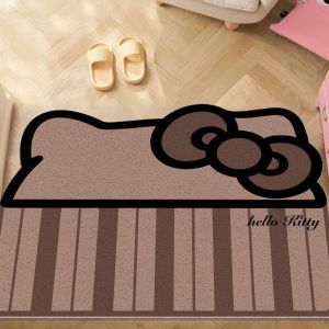Thảm Lông Cừu Hello Kitty Dễ Thương Hình Dạng Không Đều Ngoài Trời Trong Nhà Chống Bụi Chống Trượt Thảm Lông Cừu Chất Lượng Cao