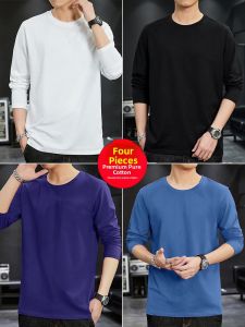 Bin Geo Bolo | Autumn Long Sleeve Cotton Mens T-Shirt