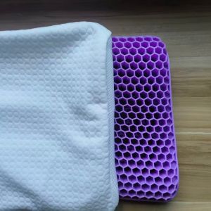 Breathable Knitted Cotton TPE Pectin Pillow Ergonomic Curve Zero Pressure Cervical Neck Health Care Comfortable Sleeping Pillows