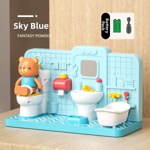 Educational Toilet Training Toy with Bath and Toilet Shape Electronic Features