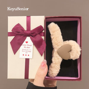 Womens Barleycorn Hair Clip Birthday Gift Boxed Rhinestone Hair Claw Fashionable Hair Accessories Alloy Silver Gold Plated