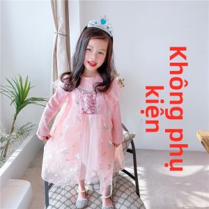 Đầm Công Chúa Elsa Mới Thu Cho Bé Gái