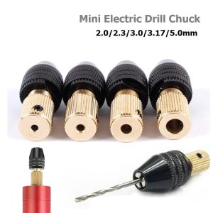 2.0/2.35/3.0/3.17/5.0mm Drill Chuck 0.3-3.5mm Mini 3 Jaw Quick Change Keyless Drill Bit Adapter Holder Clamp Fixing Device Tools