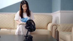 Opolar Large Capacity Usb Fan Rechargeable Fan Oscillating Portable Fan Multispeed Wind 10000mAh fan 8 Inch Fan