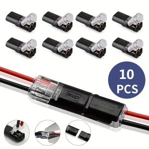 Đầu Nối Dây LED Có Thể Cắm Được 2 Chân 2 Chiều Nhỏ Gọn Đa Năng Không Cần Tước Dây Bộ 10/20/30/40/50 Chiếc