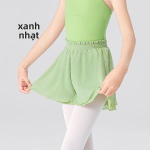 aiwuge | Quần Short Luyện Tập Ballet Đẹp Hai Lớp Chiffon