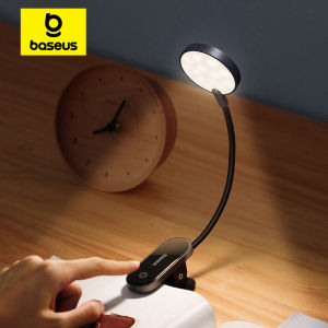 BASEUS | Baseus LED Clip Table Lamp Stepless Dimmable Wireless Desk Lamp Touch USB Rechargeable Reading Light LED Night Light Laptop Lamp