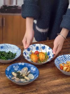 Mino Yaki | Beautiful Underglaze Ceramic Breakfast Dish
