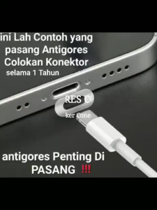 Sticker Anti Gores Colokan USB TYPE C MICRO LIGHTNING Baret-Lecet Proof Stiker Debu Portable -1PCS
