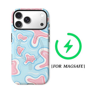 Pink Blue Star Abstract For Magnetic Phone Case for IPhone 17 16 15 14 13 Pro Max Plus Single Double-layer tough Case