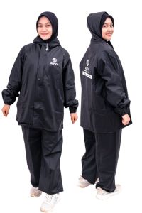 JAS HUJAN ALFIZA JAKET CELANA best Quality pvc 025 tebal & elastis anti Rembes