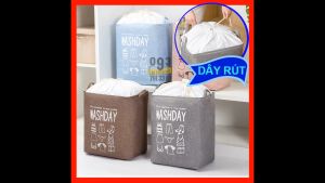Túi Đựng Quần Áo Giỏ Đựng Chăn Màn Có Dây Rút 70L 100L