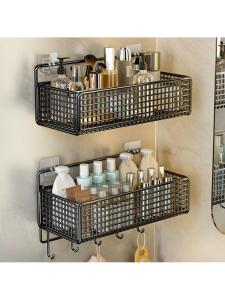 Wall-mounted Drill-free Bathroom Storage Shelf