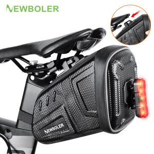 NEWBOLER Waterproof Bicycle Saddle Bag Quick Release EVA Hard Shell Road Bicycle Tail Bag Bike Rear Bag Bike Accessories