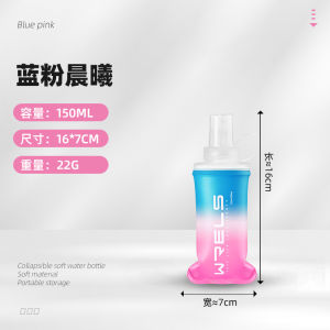 Cốc Nước Silicon Mềm Có Thể Gập Lại WRELS Cốc Nước Thể Thao Ngoài Trời Cho Nam Và Nữ Học Sinh Cốc Nước Nhỏ Bền Bỉ