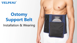VELPEAU Abdominal Ostomy Belt - Ostomy Supplies: Stealth Support Belt Bag for Men and Women Comfortable for Post-Operative Care Following Surgery