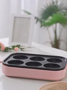 Electric Takoyaki Maker Roasted Egg Hamburger Machine Red Bean Cake Pie Teppanyaki Grill Pancake Crepe Steak Omelette Frying Pan