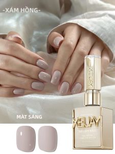 1 Chai 15ML Sơn Gel Móng Tay Màu Xám Hồng Bán Vĩnh Cửu Tẩy Được Bằng Nước Ngâm Sử Dụng Được Với Đèn UV/LED Sơn Gel Trơn Dành Cho Sử Dụng Chuyên Nghiệp