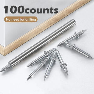 Trace-Less Nails Seamless Double Head Nails Skirting Boards Invisibles Safety Screws With Double Head Nails 100/200/300pcs