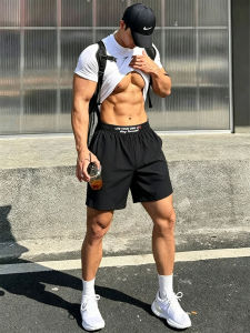 ZHUOCAN | Quần Short Đua Bộ Thêu Nhanh Khô Đen