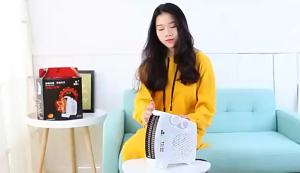 Máy Sưởi Điện Di Động Cho Phòng Ngủ Quạt Để Bàn Mini Có Điều Khiển Nhiệt Độ Tự Động Máy Sưởi Không Khí Làm Nóng Nhanh