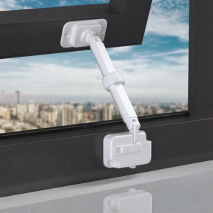Childproof Push-Out Window Restrictor Lock Easy Installation