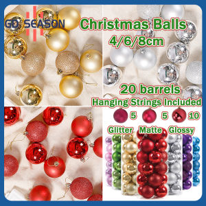 GD 4cm/6cm/8cm Christmas Balls: Perfect Xmas Gift Decorations