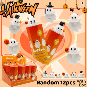 2025 Halloween Ghost Small Figurines for Phone  Buddy Smartphone Figurine Halloween Mini Model Doll Peel-and-stick Ornament Gift