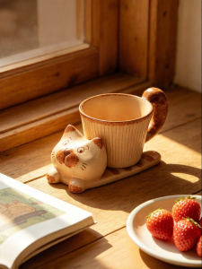 MODERN SWEETHOME | Cute Cat Birthday Gift For Girls Cup