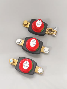 สวิทช์ตัดไฟชนิดทองเหลือง 12-48v ขั้วแบตเตอรี่ตัดไฟ เสาทองเหลืองขั้วโลกปิดเครื่อง สวิตช์สากลสำหรับรถยนต์