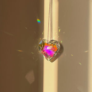 Hiện Đại Tối Giản Mặt Dây Pha Lê Cầu Vồng Nhiều Màu Sắc Cực Quang Hình Trái Tim Trang Trí Tường Phụ Kiện Sáng Tạo Đồ Trang Trí Nhà Cửa