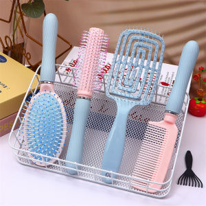Student Four-Piece Set Air Cushion Massage Comb Styling Curly Hair Big Bend Comb Personal Grooming Hairdressing Tools