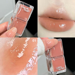 ลิปกลอส QIBEST เนื้อฉ่ำวาวแบบกระจก ติดทนนาน ไม่หลุดง่าย ไม่ติดแก้ว ลิปทินท์บำรุงริมฝีปาก