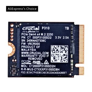 Crucial P310 1TB 2TB & Micron 2450/2550 256GB PCIe Gen4x4 2230 NVMe M.2 SSD -Uplevel Your Console -Internal Solid State Drive