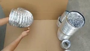 Universal Flexible Aluminum Foil Duct Ventilation Kitchen Bathroom Office Factory range hood Exhaust pi-pe smoke Thickened Telescopic Vent Hose