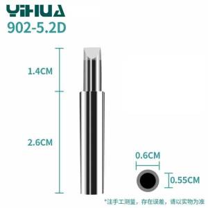 YIHUA 902 Series Soldering Iron Tip High Thermal Conductivity Long Lifespan with 995D+-I 938BD+-I 853AAA+-I Professional Repairs