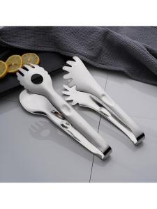 Stainless Steel Non-magnetic Food Tongs Thickened for Hotel