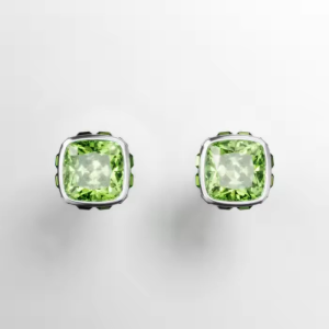 💖Swarovski💖(New)Birthstone square cut (multiple colors) diamond earrings S925 sterling silver womens fashion earrings hypoallergenic non-allergenic Valentines Day gift birthday gift for girlfriend bestie