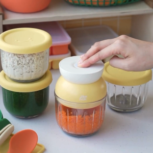 JAMMUK - Portable Mini Baby Food Chopper | Comes with Storage Container | For Easier Meal Preparation