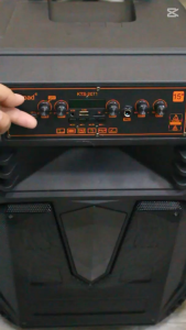 KTS-2071 Wireless Bluetooth Speaker – 15" Subwoofer Karaoke with Free Wired/Wireless Microphone FM Radio USB/SD Support 35W+15W Power & 1-2 Hours Playtime